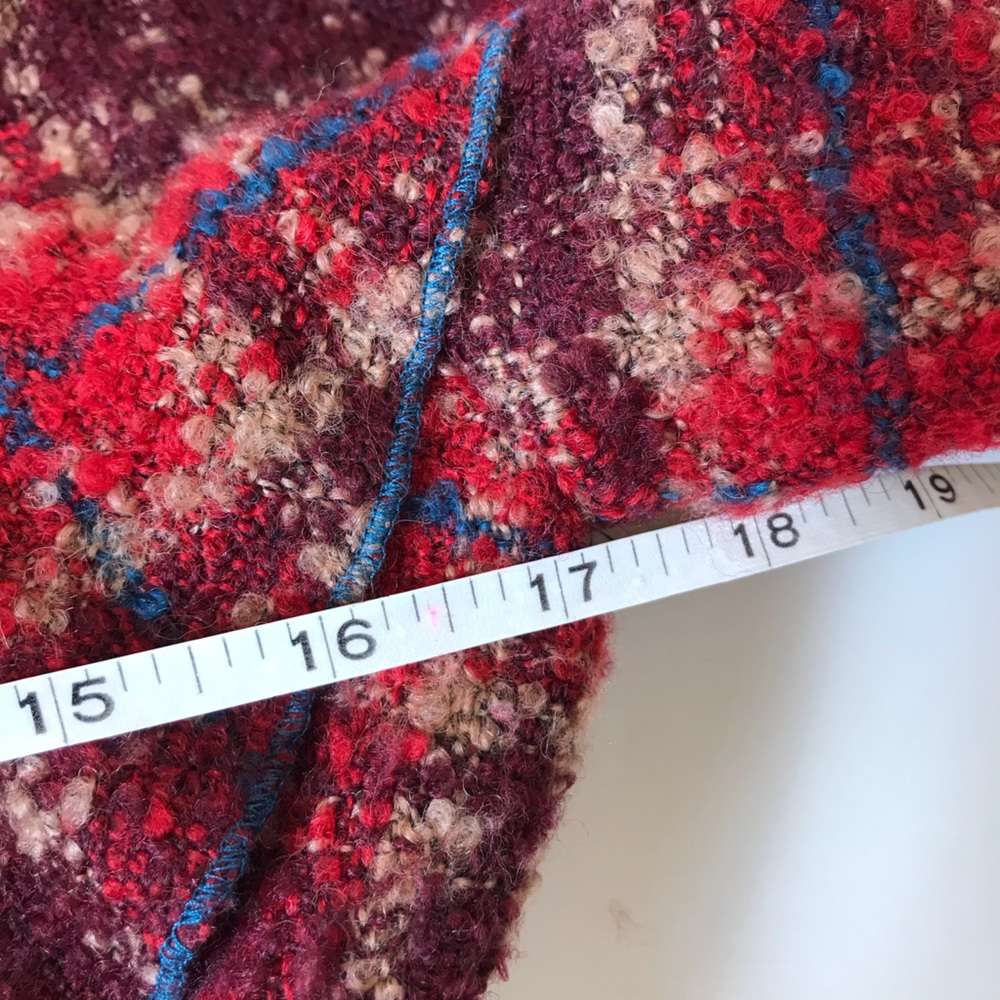 Tabitha Red Plaid Ruffle Front Jacket - Picture 10 of 11
